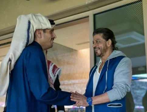 Shah Rukh Khan warmly greets Qatar PM Mohammed Al Thani in Doha